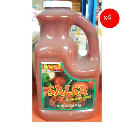 살사소스(리코스 3.74k) X4 업소용 식자재 멕시칸소스 토마토소스 대용량 소스 멕시칸레스토랑 살사 멕시칸음식