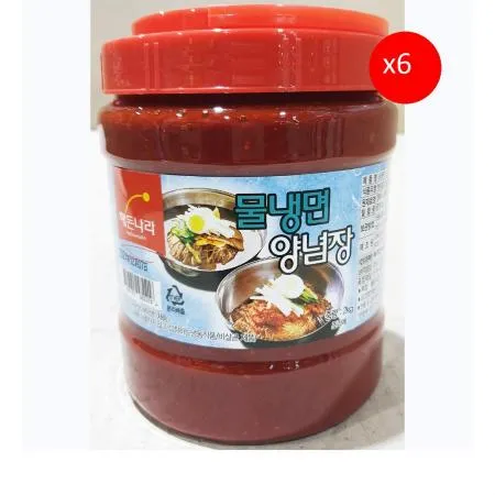 양념장(물냉면 실속 합천 2K) 6개 식자재 업소용 대용량 합천 비빔 만능 황가밀 하남이조푸드 비법 하남이조 청정원 비빔국수양념장 이미지