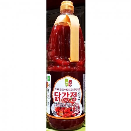 청우 닭강정소스 2.1Kg 8개 식자재 업소용 대용량 예그린 바로 청우 푸른 닭강정소스 데리야끼 액상소스 닭꼬치 식자재 이미지