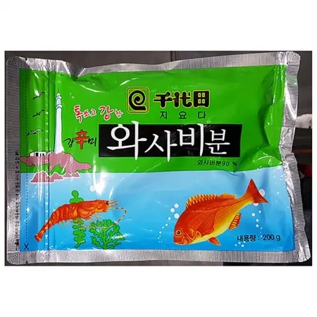 와사비(지요다 200g) 40개 식자재 업소용 대용량 와사비 지요다 솔표 오토 분말 원씨푸드 오케이 특 오뚜기