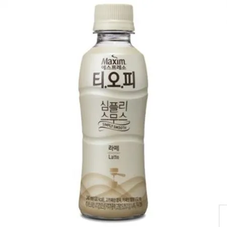 VCM 맥심 티오피 심플리스무스 라떼 240ml (20페트) 1개 식자재 업소용 대용량 미니 사무실 한번에먹자 레쓰비 업소용 캔 조지아 롯데 칠성 이미지