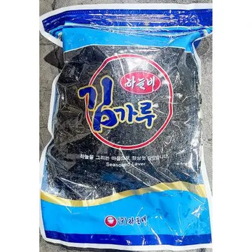 김가루(하늘비 1K) 4개 식자재 업소용 대용량 맛김 조미김가루 김가루 해농 지도표 성경 하늘비 성경식품 업소용김