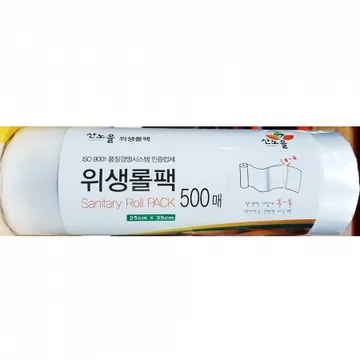 롤백 (25 x35cm) 500매 1개 식자재 업소용 대용량 롤팩 롤백 제이큐 롤팩유니 정담아 롤비닐 일회용비밀