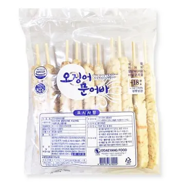 휴게소 오징어문어바 1.35kg 10봉(135gX100개) 식자재마트 대용량 업소용 핫바 어묵바 야채핫바 휴게소 오뎅 어묵 부산어묵 오징어문어바