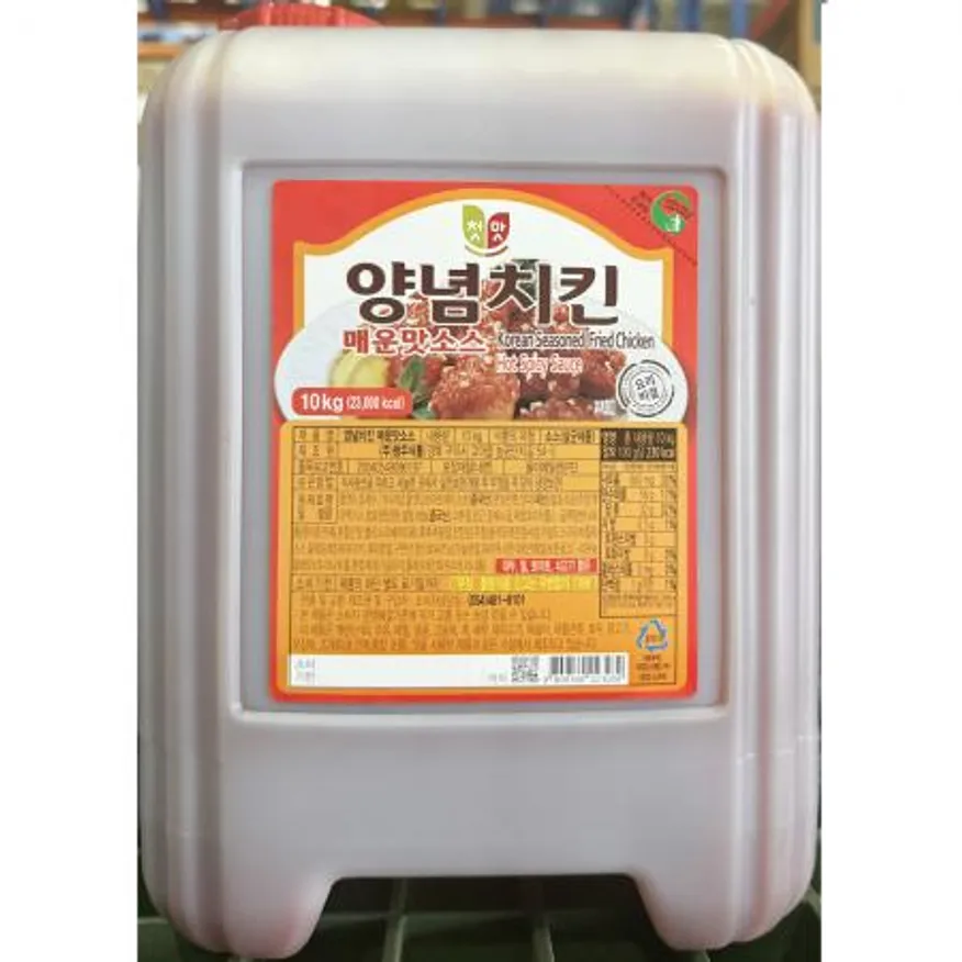 치킨소스(매운맛 청우 10K) 양념치킨소스 닭강정소스 업소용 대용량 치킨집 닭강정집 식당 매콤한 소스 이미지
