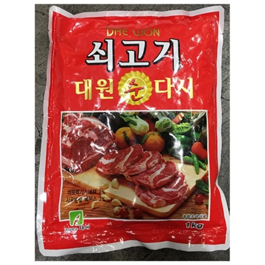 쇠고기다시 순(대원 1k) 소고기다시 대원쇠고기다시 순한맛 국물요리 조미료 육수재료 식자재 업소용 대용량 이미지