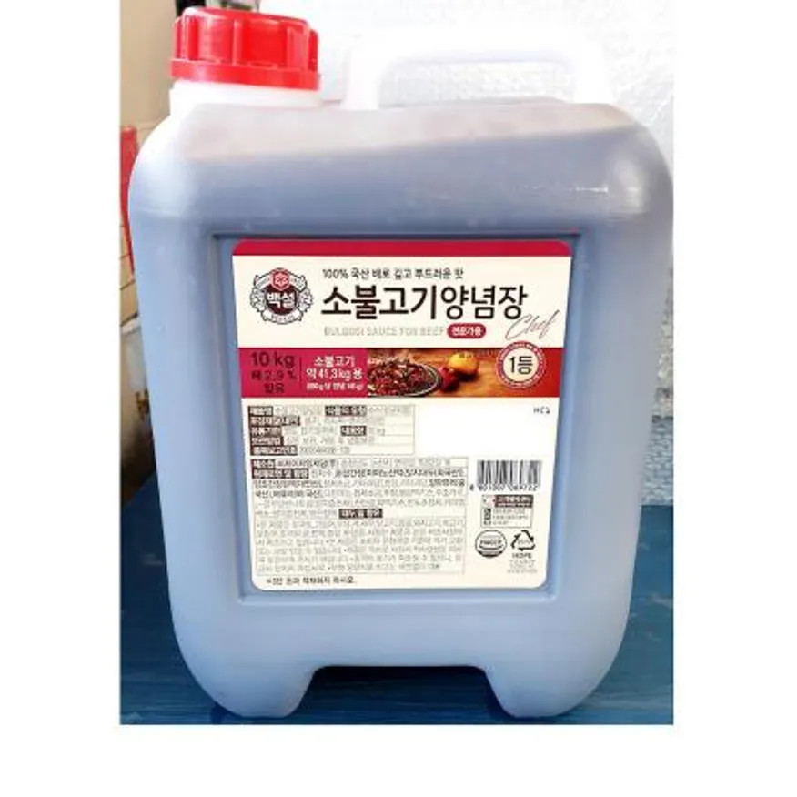 소불고기양념(백설 10K) 업소용 대용량 불고기양념 고기양념 소불고기소스 한식당 정육점 이미지