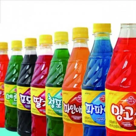 VDF 시럽 오뚜기 과일향슬러시 시럽 복숭아향1Kg 이미지