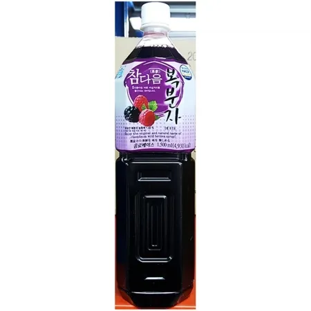 복분자농축액(참다음 1.5L) 1개 식자재 업소용 대용량 참다음 복분자 광야 유나인 식자재 참존 대용량 과즙 쥬스