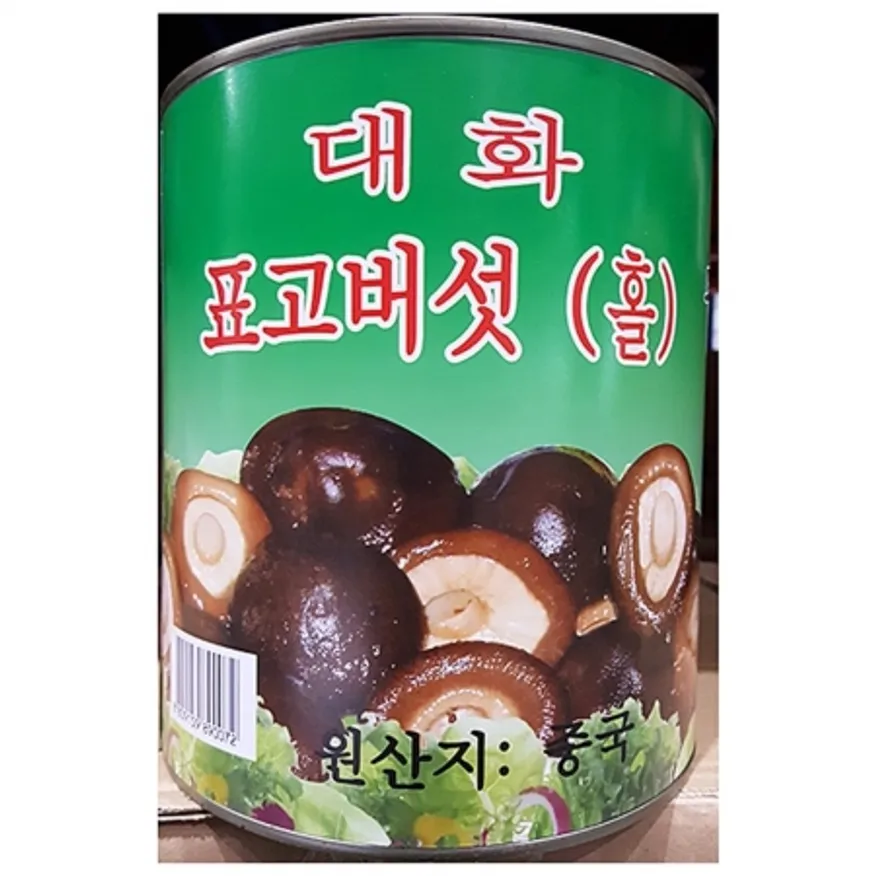 표고버섯캔(홀 대화2.8K)X6 식자재 표고버섯 업소용 버섯통조림 대용량 통조림 중식당 캔버섯 중식재료 홀표고버섯 이미지