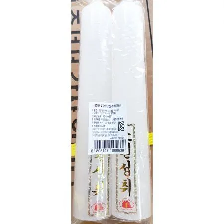 양초(쌍가락 백색)X10개 식자재 업소용 대용량 양초 식자재 국민공업사 주방잡화 제이큐 백색 티라이트 캔들 이미지