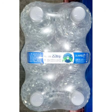 생수(스파클 2L 무라벨 6개) 스파클생수 무라벨생수 업소용생수 2l생수 대용량생수 먹는샘물 미네랄워터 사무실용생수 행사용생수