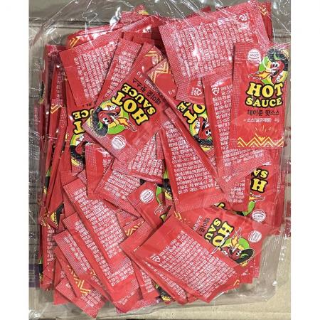 핫소스(테이준 4g x100입 400g) 10개 식자재 업소용 대용량 타바스코 하랜띵스 하우하우 오뚜기 촐룰라 후이퐁 코스트코 갈릭 대상