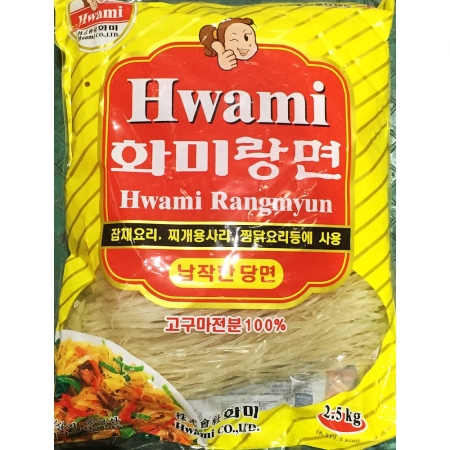 화미 납작 당면 2.5Kg 1개 식자재 업소용 대용량 화미 이츠웰 프레시원 납작 온누리 라면 납작당면 장우진 이미지