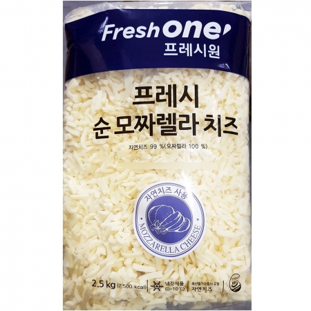 FO 모짜렐라 치즈 2.5K 4개 식자재 업소용 대용량 조흥 해성 에이치에이유통 대디스 피자재료 모짜렐라치즈 썬리치 임실 갈바니 이미지