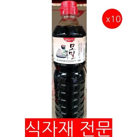 모밀쯔유(선도 0.9L) 10개 식자재 업소용 대용량 메밀 업소용 초담원 소스 모밀소스 제이큐 액상소스 식자재 모밀
