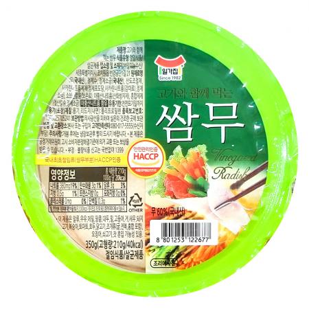 일미 무쌈 흰색 350g X15 이미지