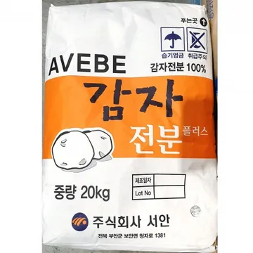 감자전분(서안 20K 독일산) 1개 식자재 업소용 대용량 감자전분 우성 가야 고성 오토 서안 고성산업 새마원