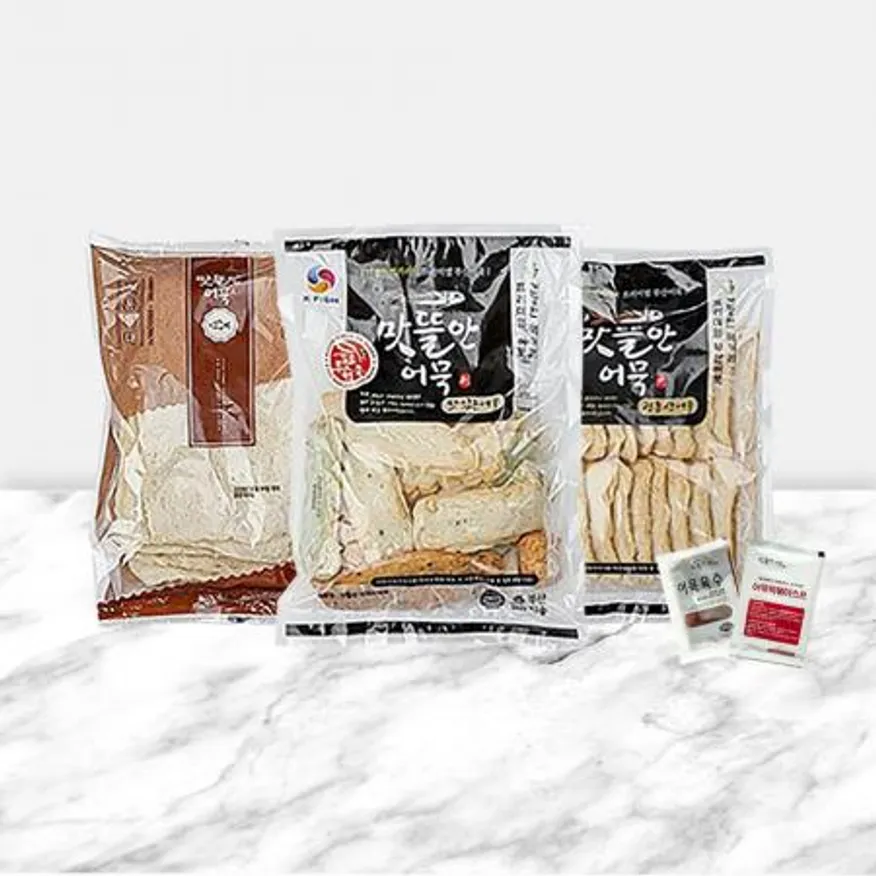 부산 프리미엄 수제어묵 3종세트 부산어묵 프리미엄어묵 어묵세트 모듬어묵 간편식 술안주 분식재료 업소용 식당 이미지