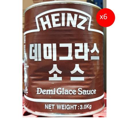 데미그라스소스(하인즈 3k) X6 스테이크소스 업소용 양식소스 서양식당 레스토랑소스 비프소스 함박스테이크소스 대용량