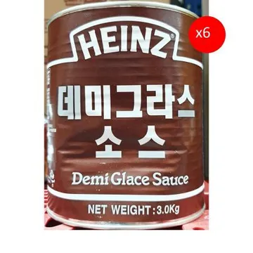 데미그라스소스(하인즈 3k) 6개 식자재 업소용 대용량 데미그라스소스 하인즈 식자재 데미그라스 액상 돈까스용 오므라이스
