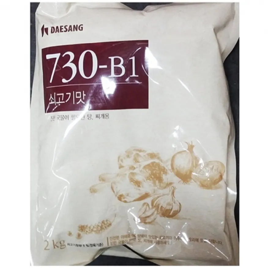 730(대상 B1 쇠고기맛 2k) X6 업소용 식자재 대용량 조미료 다시다 분말육수 국물요리 이미지