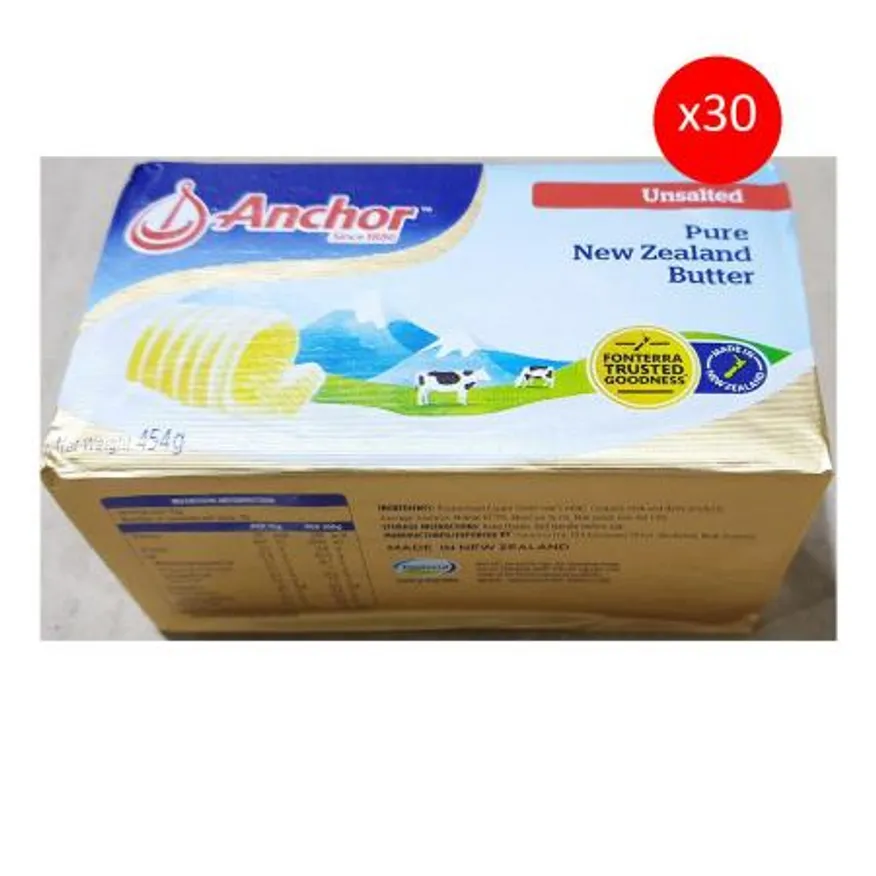 앵커 무염버터(454g) X30 식자재 업소용 대용량 베이커리 카페 버터 앵커버터 제과제빵 유제품 이미지