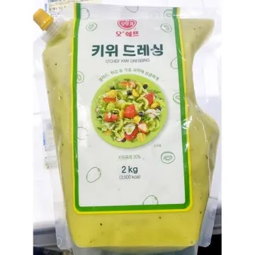 오뚜기 키위드레싱 2K 1개 식자재 업소용 대용량 오뚜기 대상 쉐프원 이삭토스트 시아스 복음자리 아워홈 오늘의 모노링크