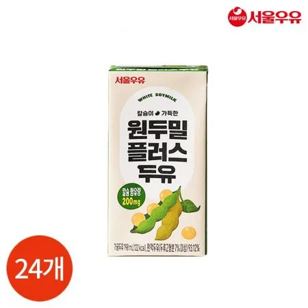 CL 서울우유 원두밀 플러스 두유 190ml x 24팩