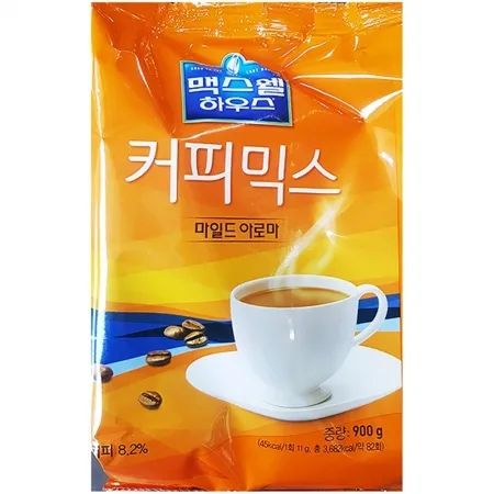 자판기용 커피믹스(맥스웰 아로마 900g) X12 사무실커피 휴게실커피 대용량 식자재 커피 인스턴트커피 맥스웰커피 봉지커피