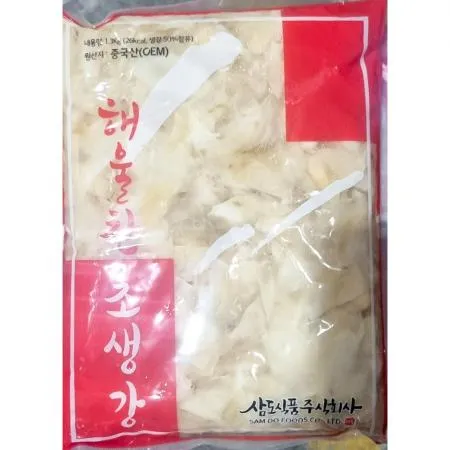 해울초생강(삼도식품 백색 1.3K) 초생강 생강절임 업소용초생강 일식당 초밥집 회곁들임 백색초생강 대용량초생강 일식재료