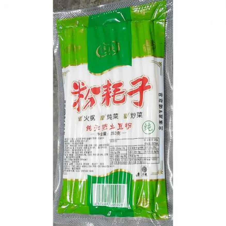 분모자당면 (마라탕 떡뽁이용 250g) 10개 식자재 업소용 대용량 새마원 중국 분모자 꽃 연근모양 다원식품 남사부 넙적 이미지