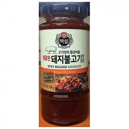돼지불고기양념(백설 290g) 1개 식자재 업소용 대용량 돼지불고기양념 백설 청정원 돼지 불고기 제이큐 돼지불고기 오삼 대용량 이미지