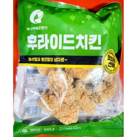 후라이드치킨(마니커 6호12각 600g) X10 후라이드 치킨 업소용 냉동 간편 튀김 치맥 안주 호프집 배달 닭튀김
