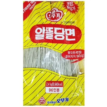 알뜰당면(오뚜기 2.4K) 1개 식자재 업소용 대용량 오뚜기 이가 온누리 유소기 중찬 옛날 당면