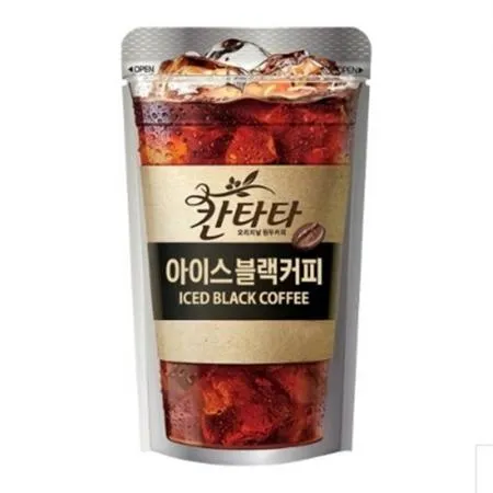 VCM 칸타타 아이스 블랙 커피 230ml (50파우치) 1개 식자재 업소용 대용량 미니 사무실 한번에먹자 레쓰비 업소용 캔 조지아 롯데 칠성 이미지