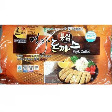 한맥 등심돈까스(100gx10) 8개 식자재 업소용 대용량 등심돈까스 식자재 명가 한맥 송림 프라임 돈까스 등심 즉석식품