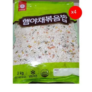 천일식품 햄야채볶음밥(3K) 4개 식자재 업소용 대용량 천일식품 볶음밥 가오리무침 천일 야채볶음밥 볶음밥잘하는집 햄야채 냉동밥 야채