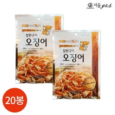 CL 서울지앤비 철판구이 오징어 18g x 20봉