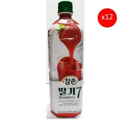 딸기원액(참존 835ml) 12개 식자재 업소용 대용량 참존 딸기원액 액상소스 이미지