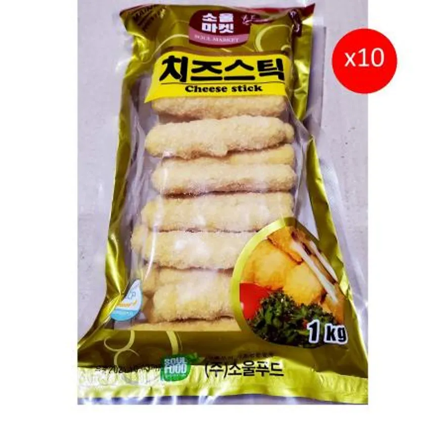 소울마켓 치즈스틱(1K) X10 업소용 식자재 대용량 분식재료 냉동식품 튀김 간식 술안주 이미지