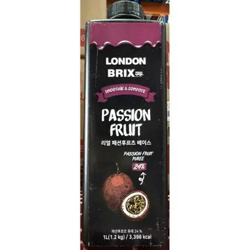 리얼베이스블랙라벨(런던 패션후르츠 1.2K) 1개 식자재 업소용 대용량 리얼베이스 리얼베이스블랙라벨 초특가 다와푸드