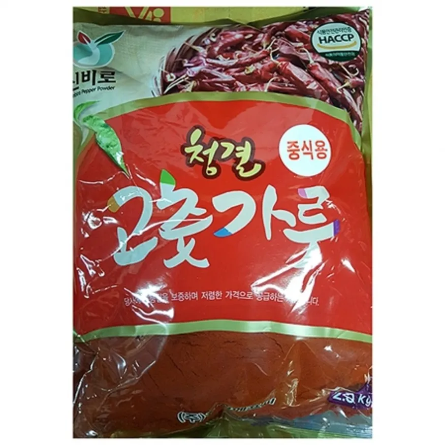 고운고춧가루(진성 2.5K) 1개 식자재 업소용 대용량 고운 업소용 다데기용 업소 오포원 고급 패밀리팜 진성 고운고추가루 이미지