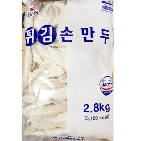 천일 튀김손만두 2.8K 4개 식자재 업소용 대용량 천일 천일냉동 식자재 튀김손만두 업소용 바삭바삭