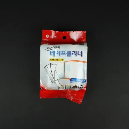 롯데-테이프크리너 리필 의류용 2개입 54매 리필테이프 의류용리필 먼지제거리필 옷먼지제거 보풀제거 생활용품 업소용 세탁소용품 롤크리너리필