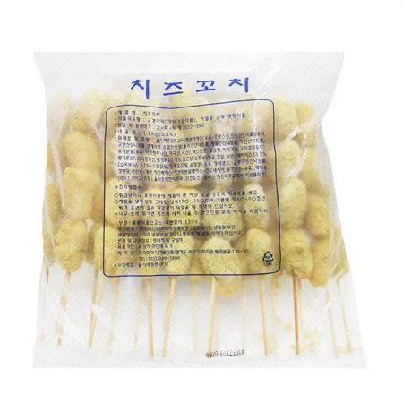 치즈봉 치즈꼬치 1.2kg(60gX20개) 식자재 업소용 대용량 치즈 춘권 롱 꼬치 고구마 치즈꼬치 구워먹는 빅 푸드킹 이미지