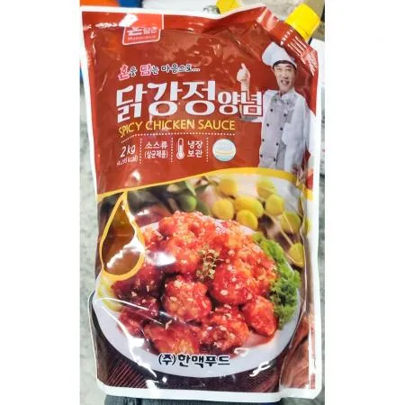 한맥 치킨소스 강정 스파우트 2k 5개 식자재 업소용 대용량 하림 사세 한맥 순살 해성 치킨 유익 프레시원 더착한푸드 이미지