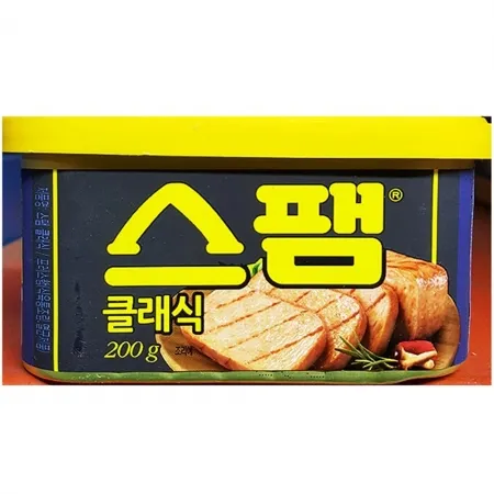 클래식 스팸햄(백설 200g)X4 백설스팸 클래식스팸 통조림햄 캔햄 간편식 캠핑음식 반찬용 선물세트 스팸200g