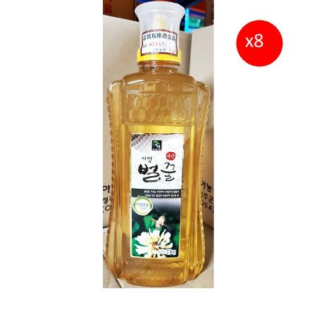 벌꿀(가야농산 2k) X8 꿀 업소용 대용량 천연꿀 음료재료 카페재료 요리재료 설탕대체제