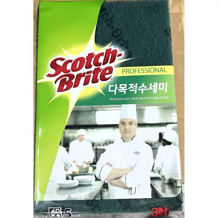 철수세미(스카치브라이트 45g x5입) 1개 식자재 업소용 대용량 스카치브라이트 다목적 생활공작소 메이트 퓨어레인 스카치 항균 수세미 도트